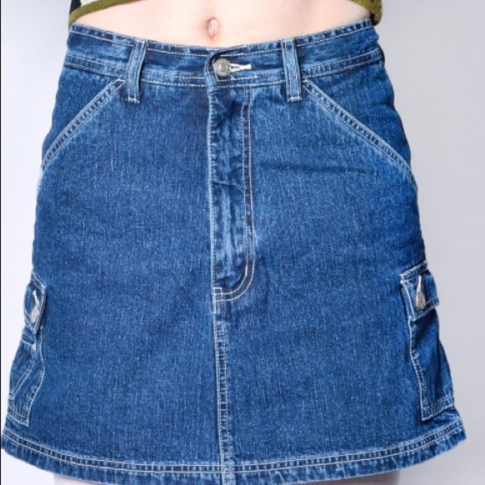 Two Sides Of The Story Deadstock Skort - Denim